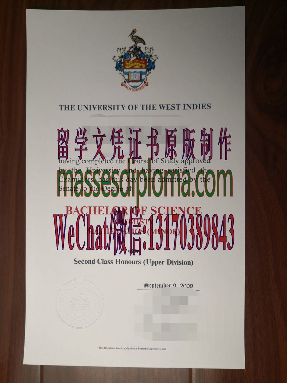 一比一原版加勒比西印度大学文凭