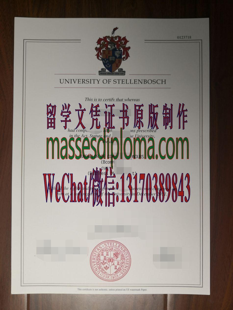 一比一原版斯坦陵布什大学文凭