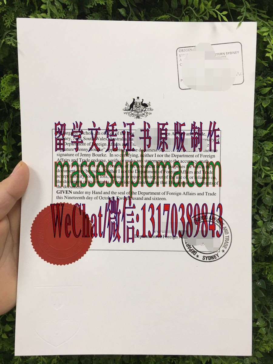 定制购买澳大利亚海牙认证