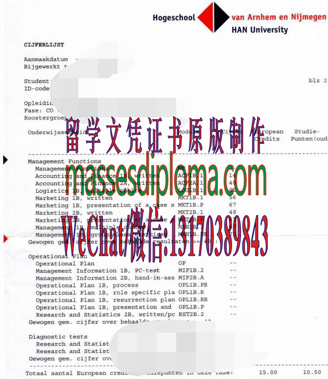 荷兰内梅亨大学毕业证哪里能办理